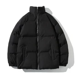 Winterjas Mannen Vrouwen Parka 'S Dikker Warme Jas Heren Opstaande Kraag Jassen Effen Kleur Parka Jas Vrouwen Mode Nieuwe Streetwear