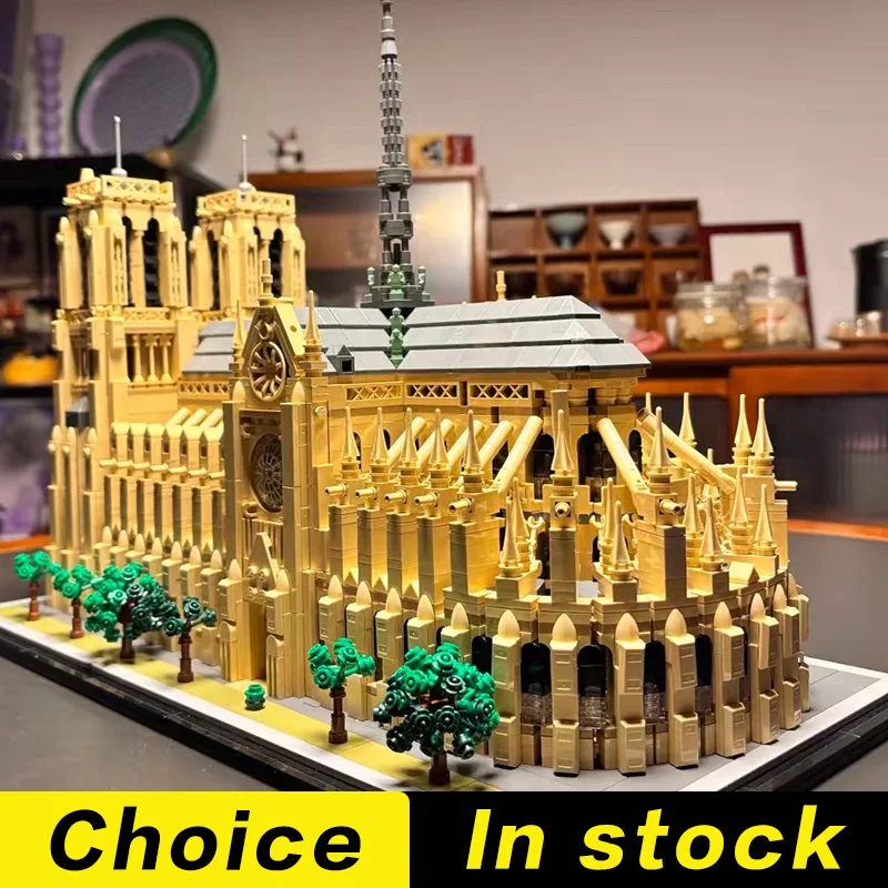 

4383pcs Notre-Dame de Paris Architectural Model Building Blocks Sets Kit Home Decoration Model Adults Children's Gifts
