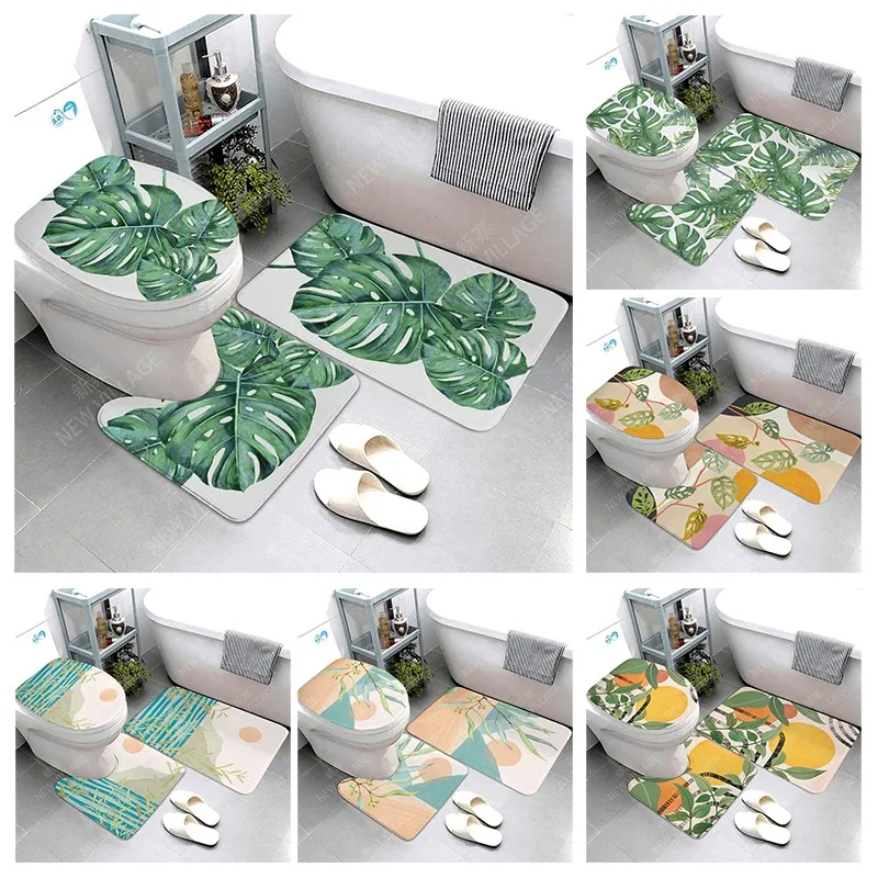 Anti-slip Bath Mat Bathroom Small Rug Shower Mat Decorative Absorbent Foot Mat Entrance Bathtub toilet rug Morandi Nordic Modern