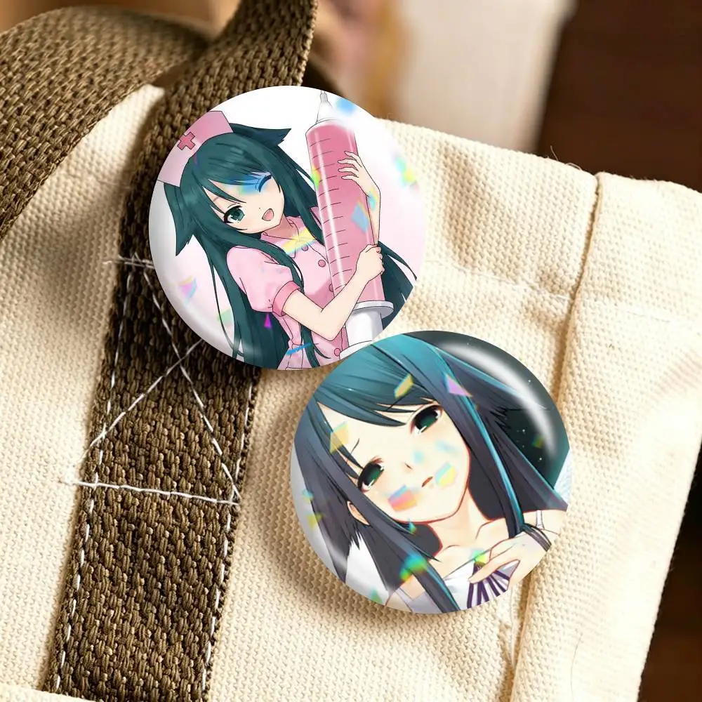 Game The Song of S-Saya-S no Uta 25mm 32mm 44mm 58mm 75mm Brooches Badges Pins for Accessories Gift