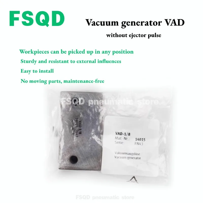 1PC Vacuum Generators VAD-M5 19293 VAD-1l8 14015 VAD-1l4 9394 VAD-3l8 19294 VAD-ME-1l8 35554 VAD-ME-I-1l4 35532  VAD Series
