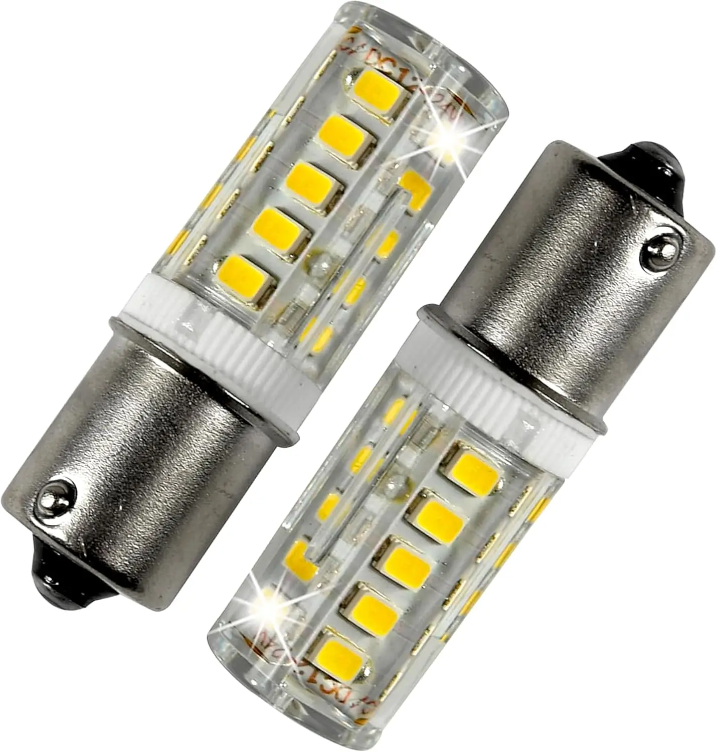 

2-Pack BA15S SMD2835 LED Bulbs 33 Cool White LEDs 12-24V DC Compatible with International Farmall H, HV, I4, I6, I9, ID6, ID9, M