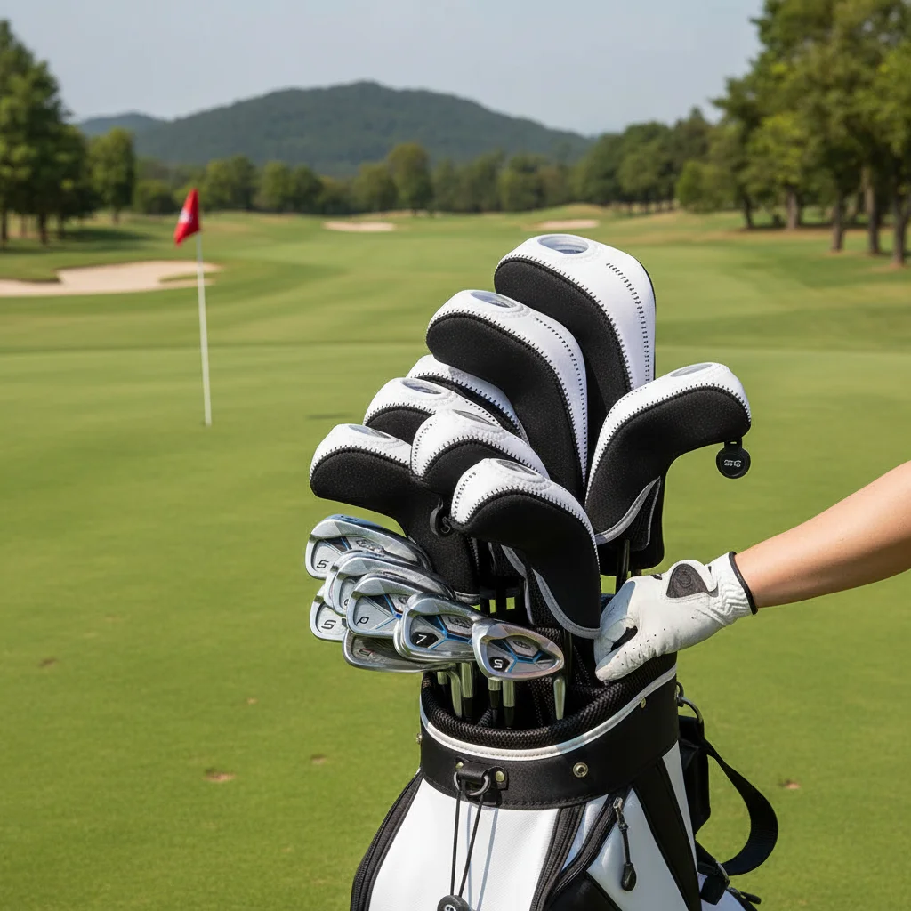 Professional Golf Iron Covers Neoprene Protective Headcaps Shockproof for Standard Clubs Durable Travel Accessories Gear