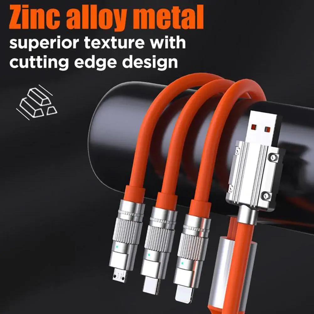 Fast Charging USB C Cable 180 Degree Rotation Elbow Type-C Charger Cord for Xiaomi Redmi Samsung Phone Accessories 120W 7A