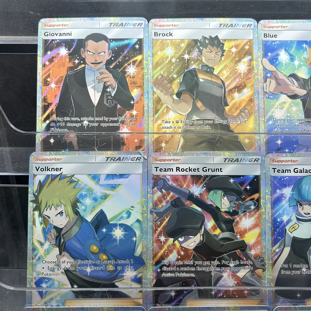 9PCS Full Art Collectible Trading Cards Set Anime Style Blue Red Lono Character Cards Premium Glossy Gift for Collectors Gifts - view 3
