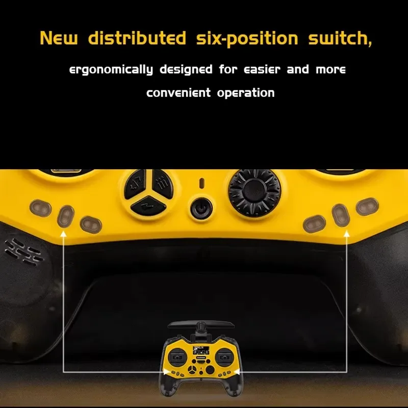 Yeni Jmper Bumblebee Uzaktan Kumanda ELRS 2.4G Hall Sensörü Gimbals Dahili 1000 mW ELRS Radyo Verici FPV Yarış Drone