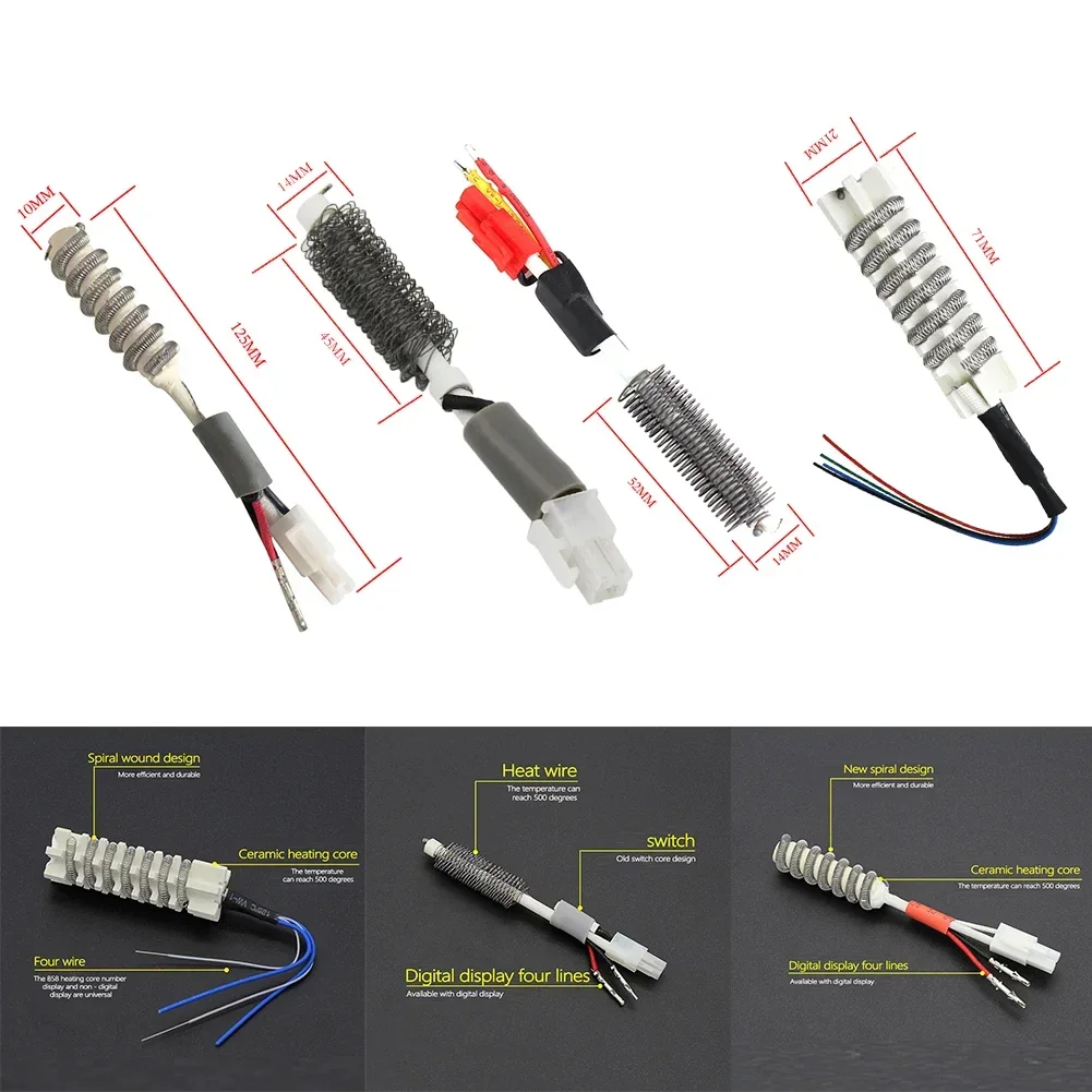 Imagem -06 - Estação de Solda Hot Air Tool Elemento de Aquecimento Cerâmico Aquecedor para 858d 8858 8586 850a 850db 8018 8586d Soldagem Retrabalho