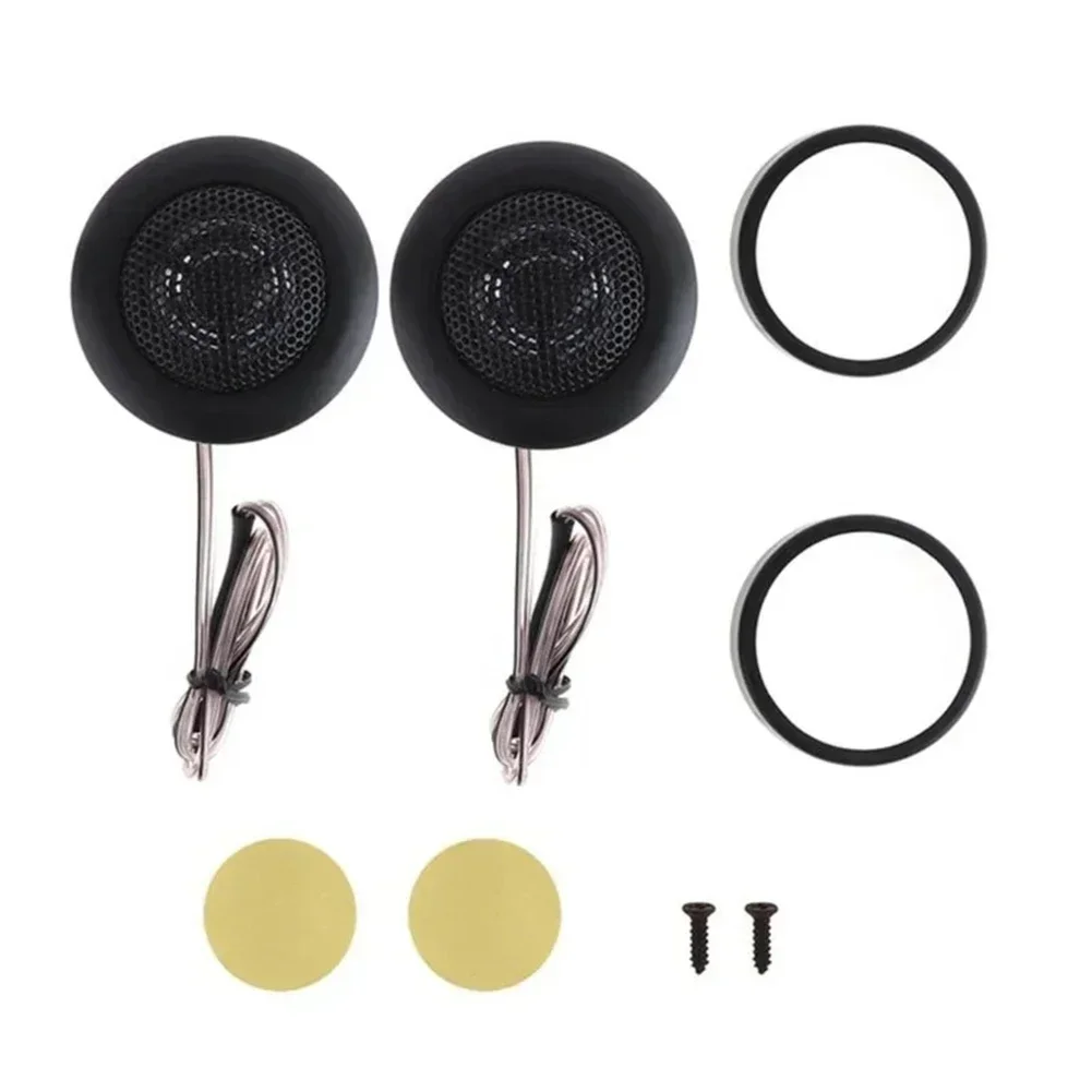 2pcs 60mm Car Tweeter 120W Dome Tweeter Car Speakers Loudspeaker Auto Sound Speaker Subwoofer 2KHz-20KHz Dome Tweeters Deliver