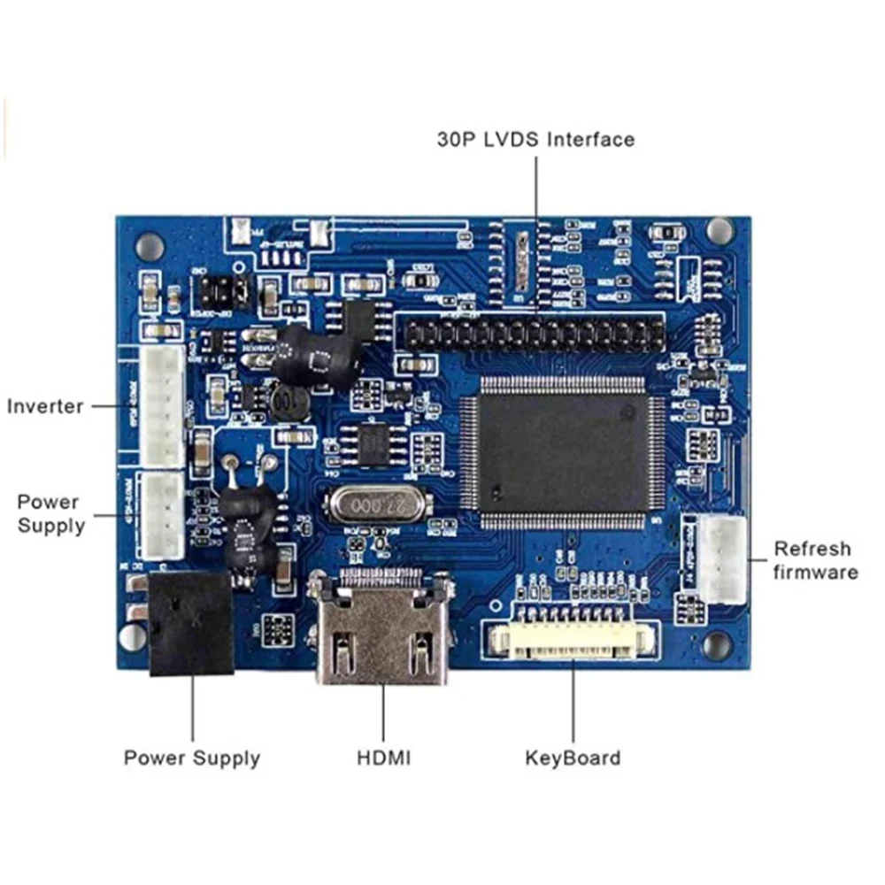 HDMI+AV LCD Controller Board for 15.6Inch B156XW02 LP156WH2 1366X768 with Remote Control 40Pin Signal Keyboard Cable