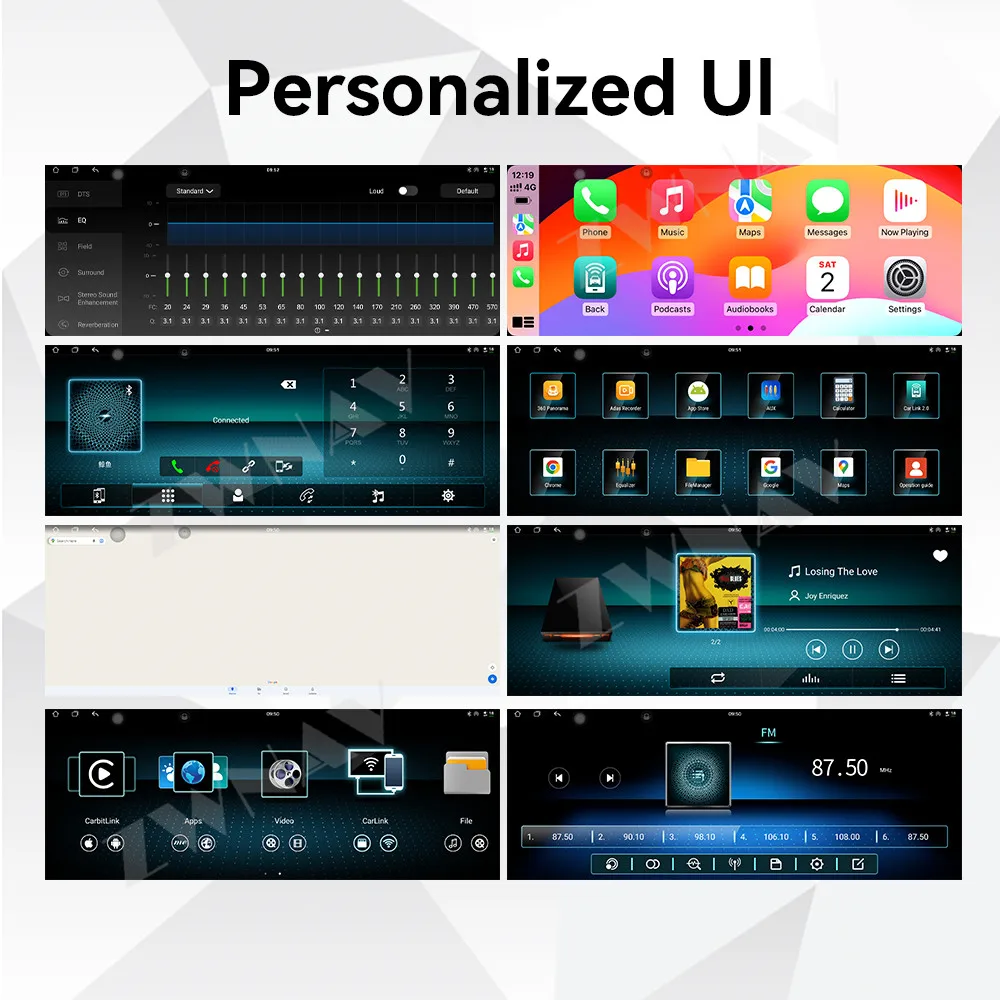 مساعد الطيار أندرويد 14 Carplay 17 بوصة تعمل باللمس ل دودج رام 2013-2018 راديو السيارة ستيريو لتحديد المواقع والملاحة السيارات الوسائط المتعددة