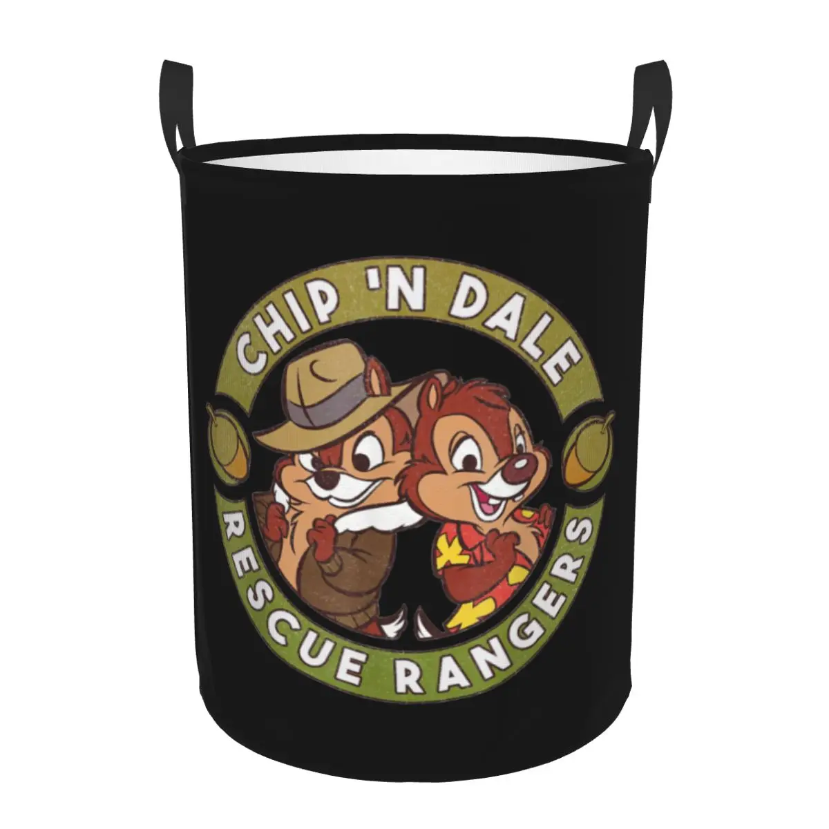 

Custom Chip And Dale Rescue Rangers Laundry Basket Foldable Toy Clothes Hamper Storage Bin for Kids Nursery