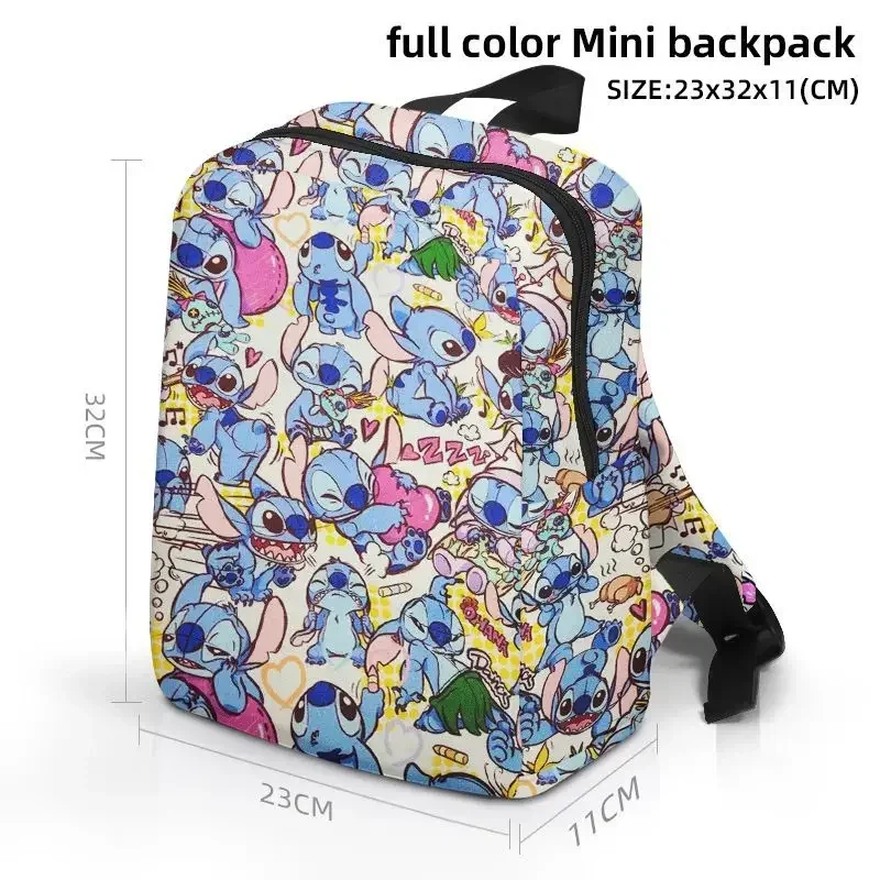 Disney Lilo & Stitch：The Series Cartoon Harajuku Cosplay Mini Backpacks Canvas Backpack Student Schoolbag Girl Kawaii Bags Gifts