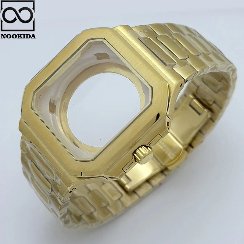 NOOKIDA 42 мм квадратный корпус из нержавеющей стали 316L с сапфировым стеклом для циферблата 29,5 мм для NH35/NH36/4R аксессуары, механизмы