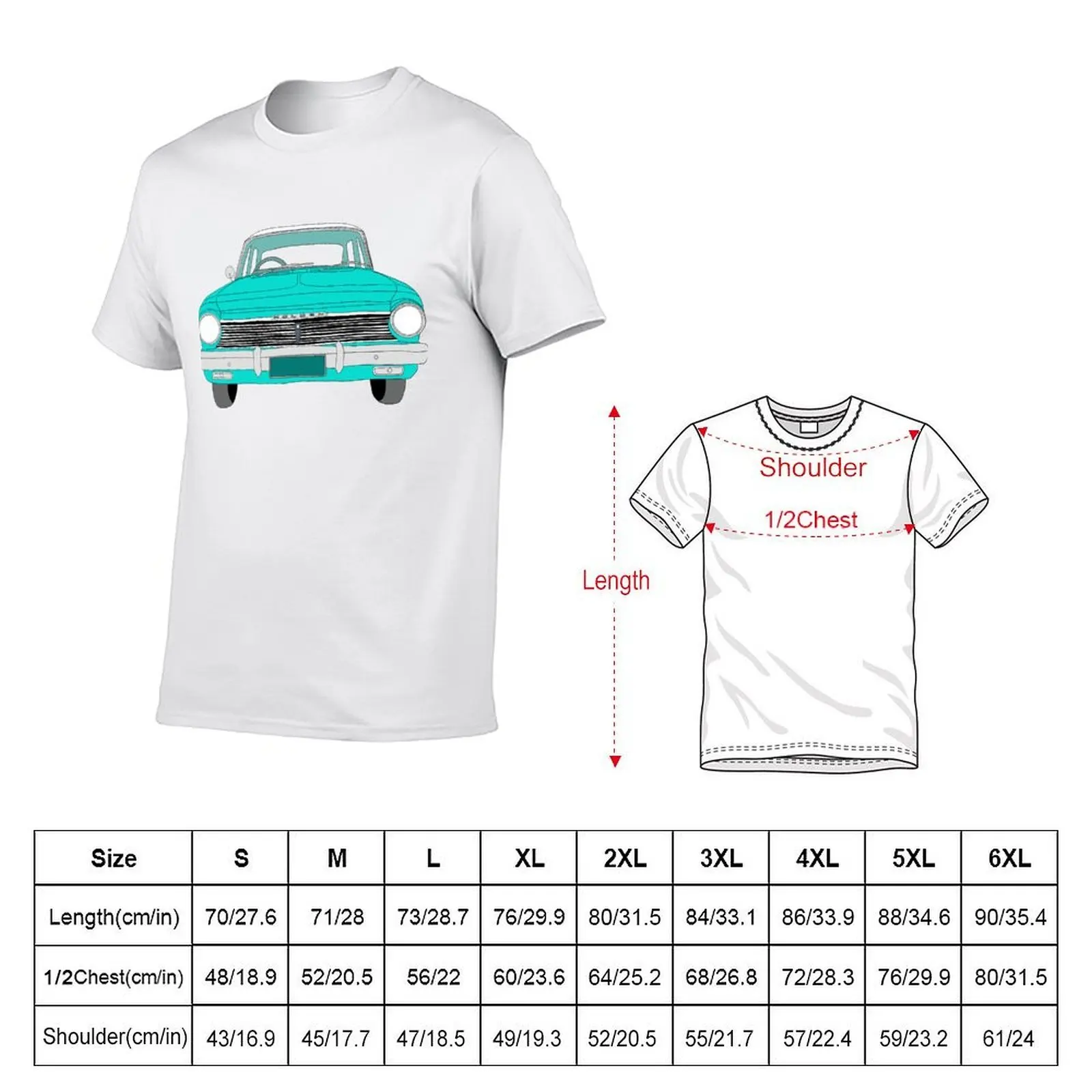 Holden 1963 EJ Special Turquoise T-Shirt anime t shirts oversize man t shirts cotton T-Shirt