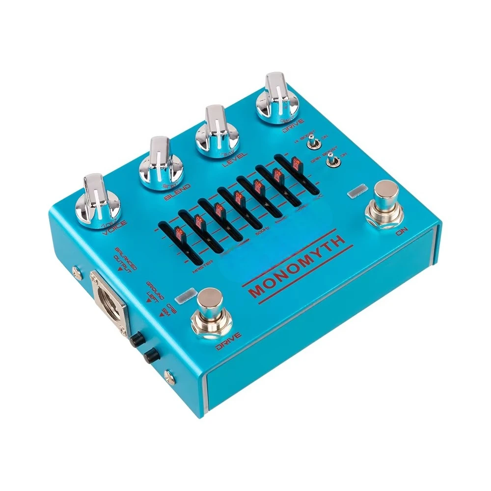 R-26 Bass Preamp Pedal Guitar Effector Amplifier Realistic Analogue Sound Metal for Recording Gigs Band Performances