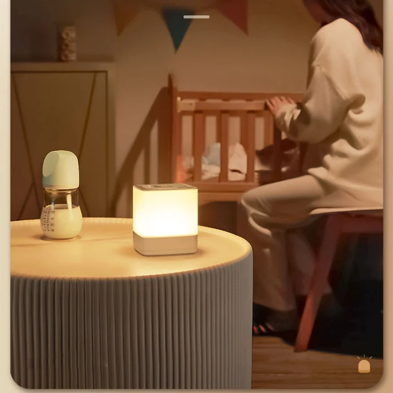 Imagem -02 - Modern Minimalista Vento Carregamento Toque Led Bedside Lamp Soft Touch Nightlight Quente Luz Ambiente com Sono Proteção para os Olhos Quarto