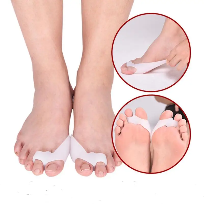 Hot Sales Hallux Valgus Corrector For Men Women Silicone Foot Pad Gel Cushion Shoe Inserts Toe Separators For Overlapping Toes