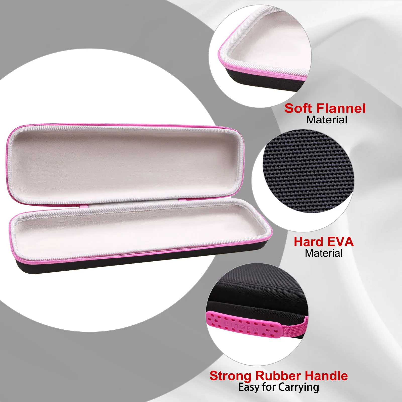 Imagem -06 - Ltgem Eva Hard Case para Revlon One Step Root Booster Secador de Escova Redonda e Estilor de Cabelo-bolsa de Armazenamento de Transporte de Viagem Protetora