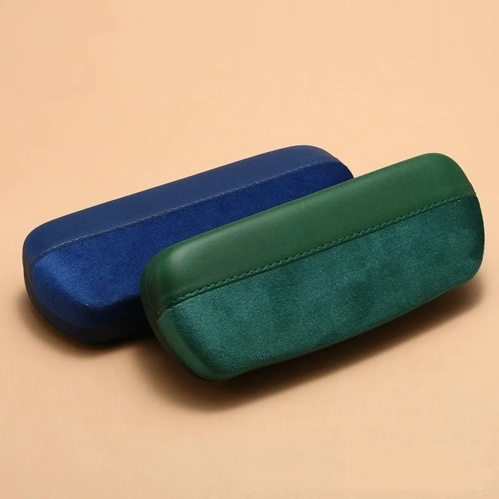 

Durable PU Leather Eyewear Container Hard Shell Lightweight Silky Glasses Case Solid Color Glasses Case Men
