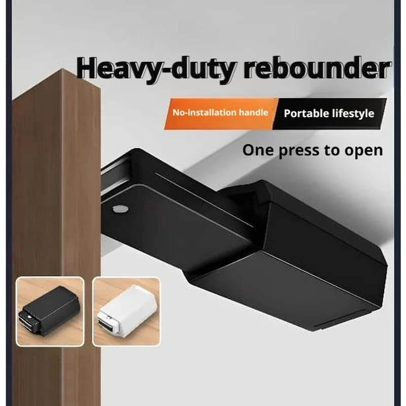 Heavy Duty Spring Hidden Latch, Hidden Door Rebound Device, Press-Type Auto Pop-Up Opener for Cabinet Wardrobe