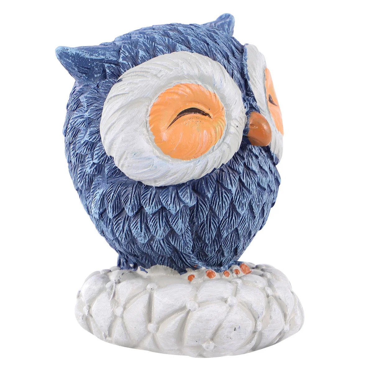

Owl Desktop Decoration Resin Sculpture Premium Handmade Owl Crafts Stable Base Home Office Table Ornament Living Room Adornment