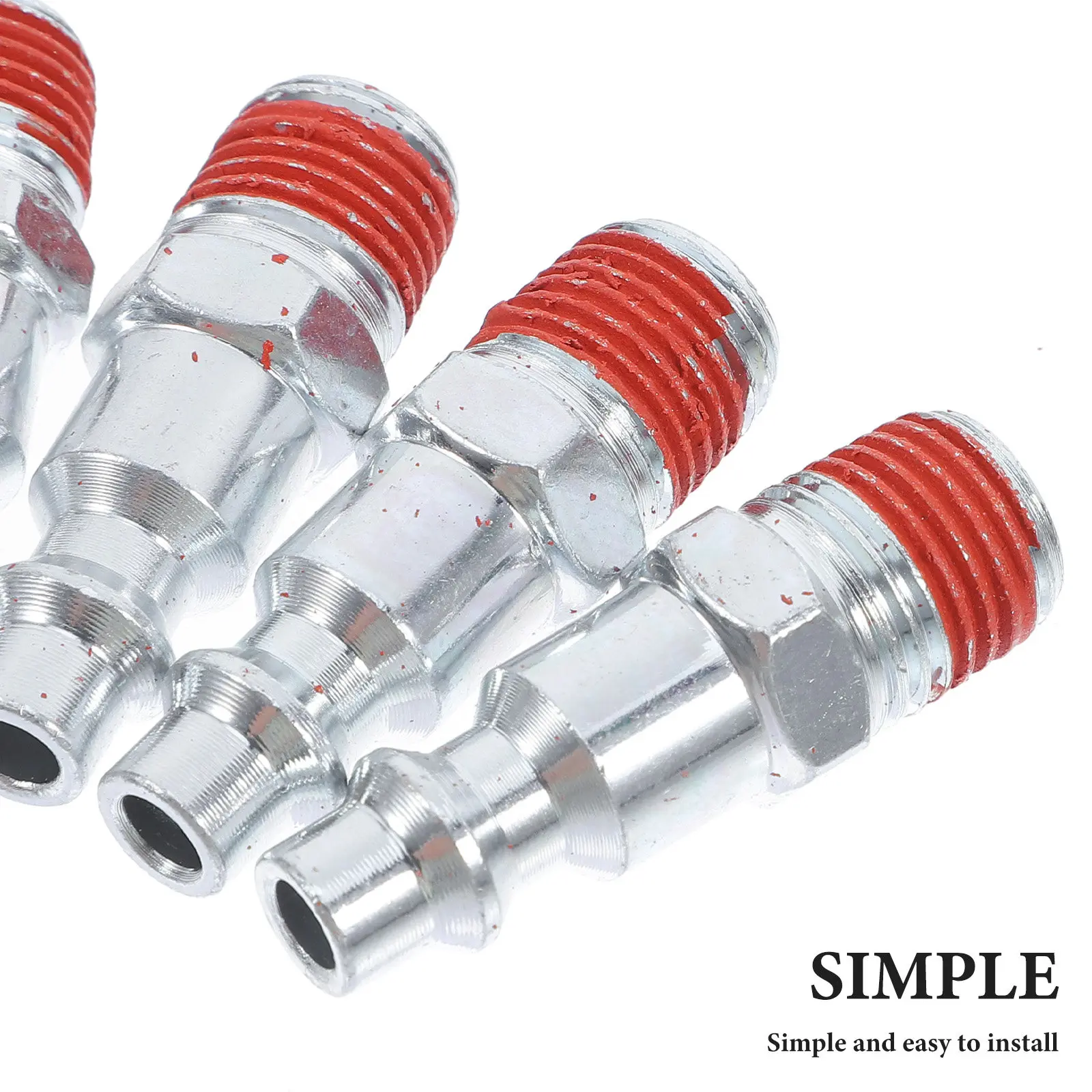10Pcs Npt Male Pneumatic Plug Brass Industrial Air Compressor Fittings Air Hose Accessories -Free Connection
