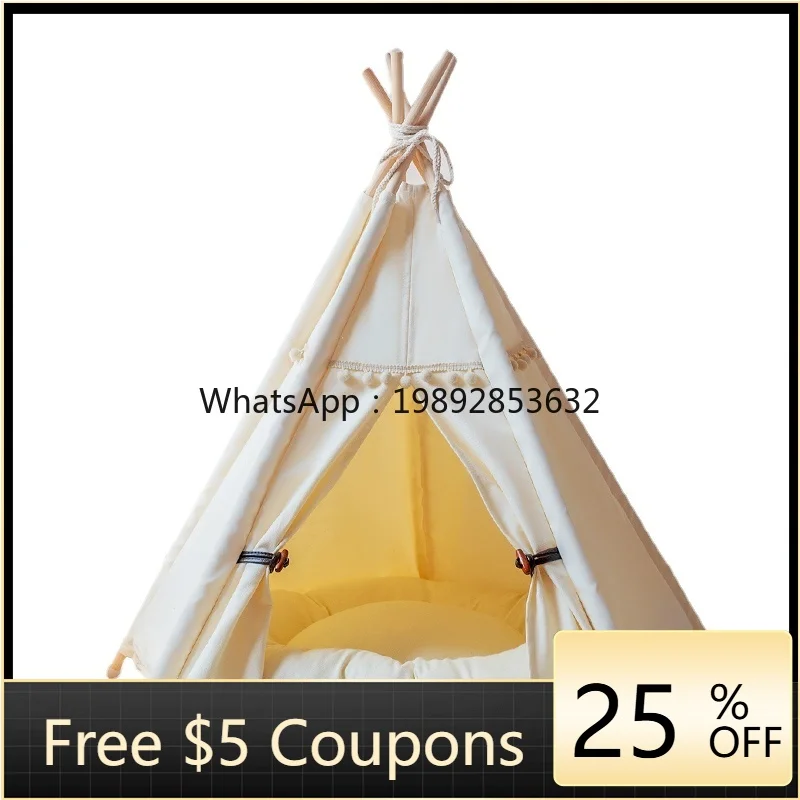 

ZZ Wyj Pet Tent Four Seasons Universal Cathouse Doghouse Winter Warm Removable Washable Closed