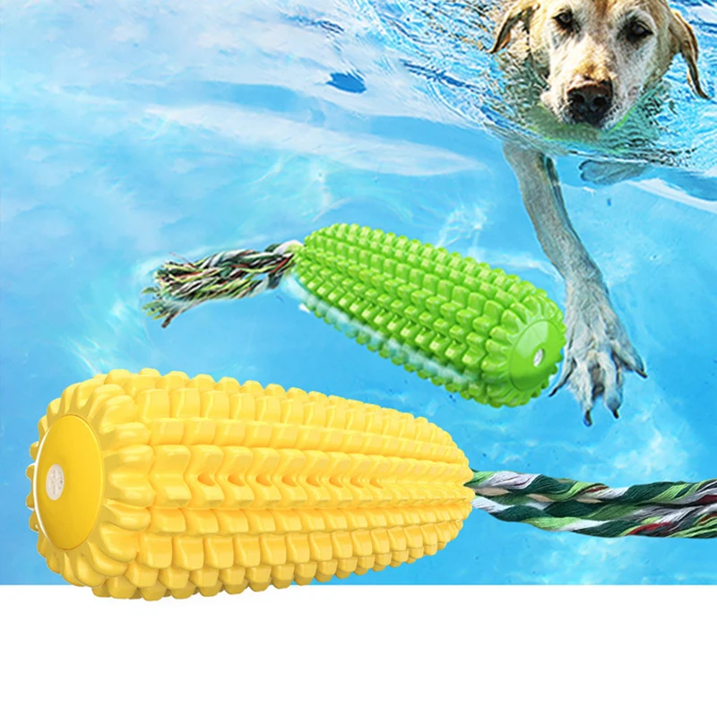 Latex Corn Shape Puppy Dogs Toy Squeak Toys Pet Supplies Training Playing Chewing Dog Cats Toys For Small Dogs Pet Toys