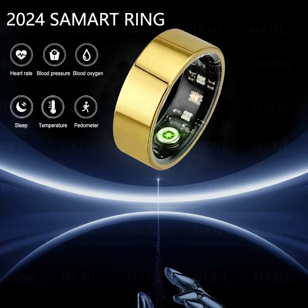 2024 New Health Tracking Exercise Smart Ring Male Heart Rate Sleep Blood Oxygen Female Menstrual Cycle Female Ring Step Counting