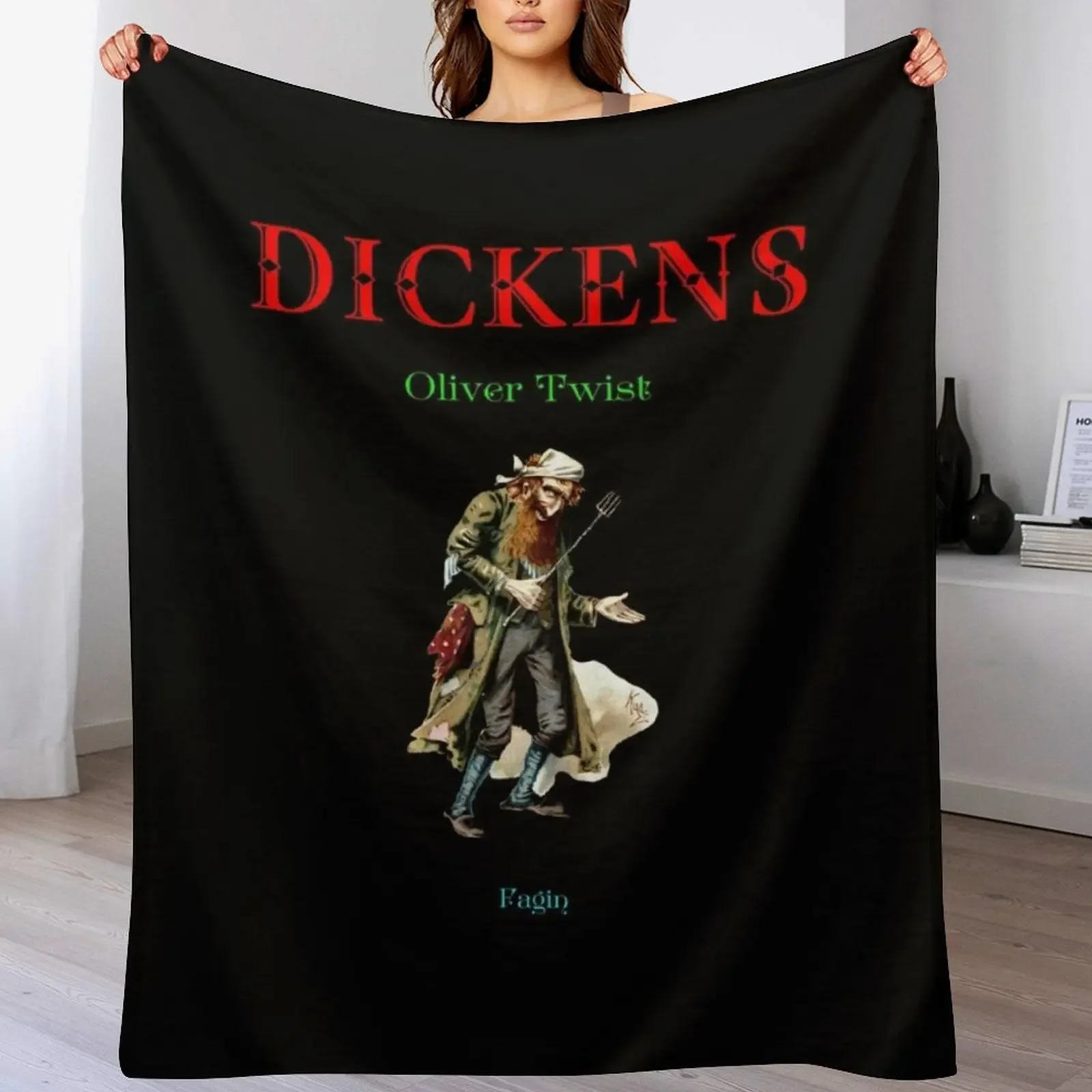 

New Dickens Oliver Twist Fagin Throw Blanket Nap bed plaid Picnic Sofa Quilt Blankets