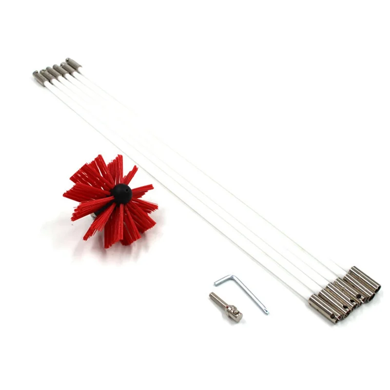 

Любимая щетка для чистки дымохода клиента, щетки для дымохода для камина, сушилка для камина, вентиляционные инструменты для подметания ворса, прочная, простая установка