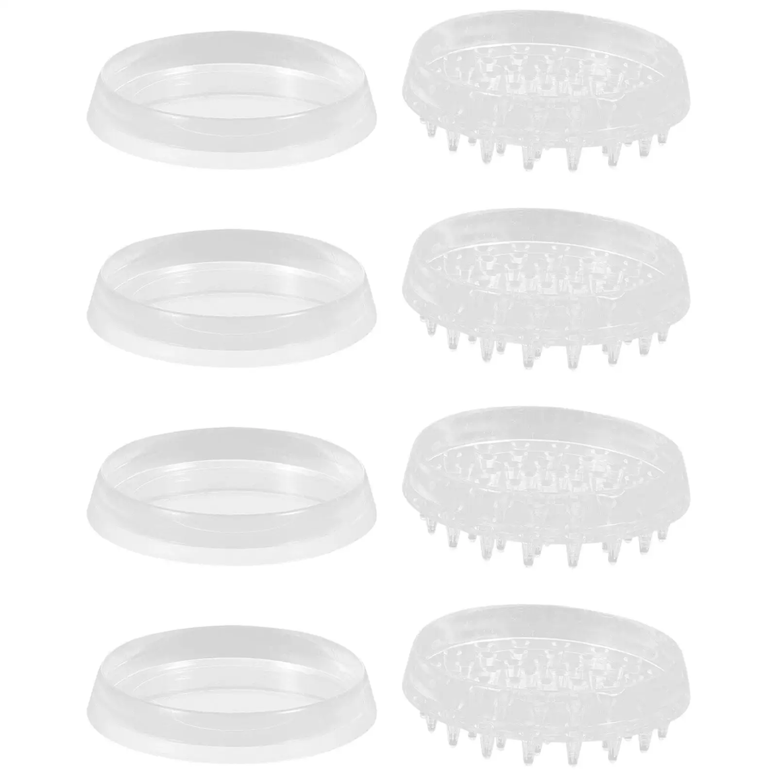 8 Pcs 25mm Furniture Leg Protectors Floor Pads Desk Chair Caster Cups Hardwood Tile Felt Feet Pads Reusable Durable