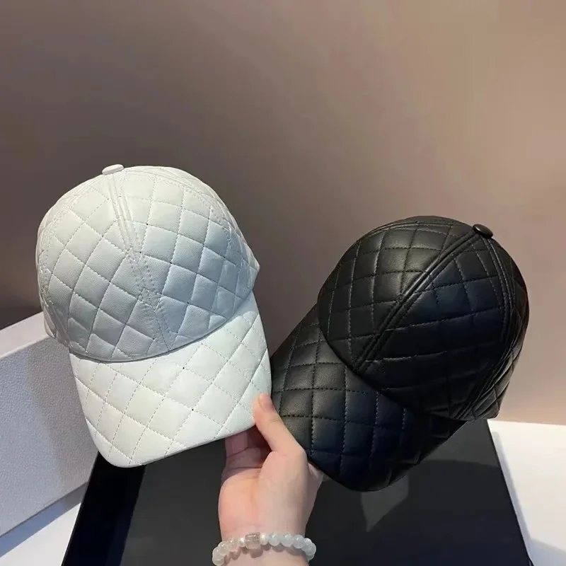 Hot sales fashion Retro Keeping warm pu street sport baseball hat men women leisure visors cap