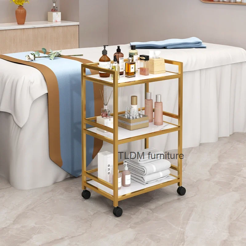 

Rolling Organizer Salon Trolley Storage Tool Storage Auxiliary Aesthetic Cart Beauty Wheels Carrito Auxiliar Furniture HD50TC