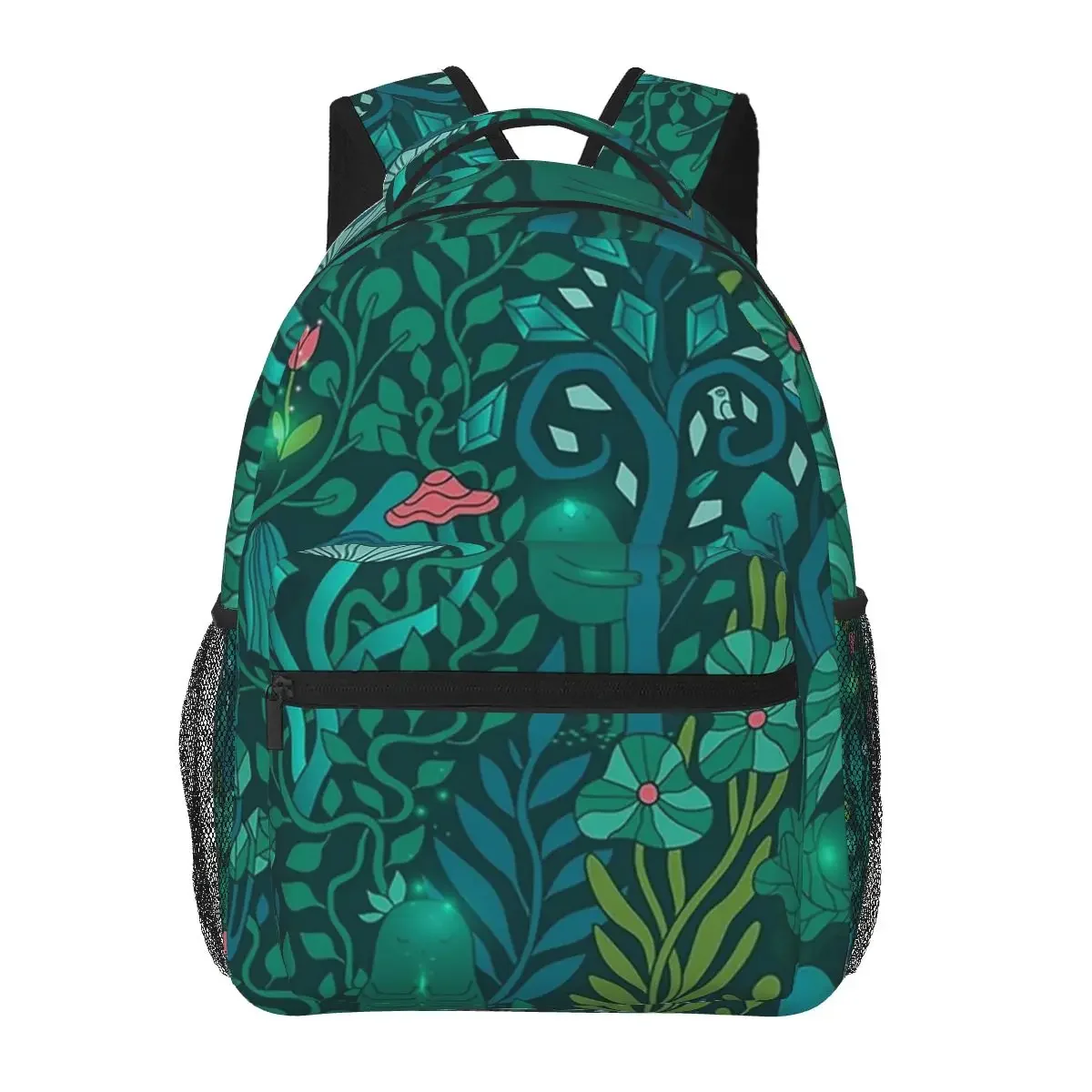 Emerald Forest Keepers Backpacks Boys Girls Bookbag Students School Bags Cartoon Travel Rucksack Shoulder Bag Large Capacity