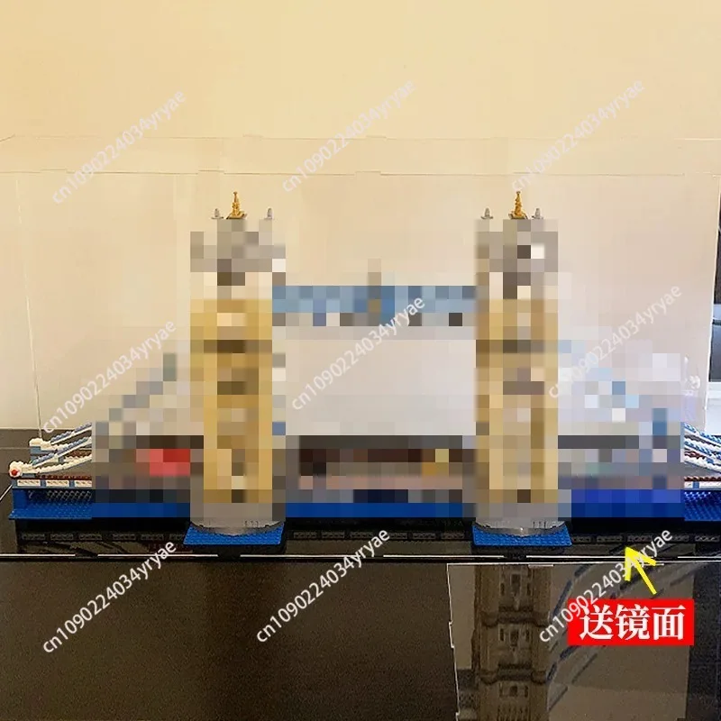 Acrylic display box for LEGO 10214 London Bridge building block toy storage box dust cover display box - view 3