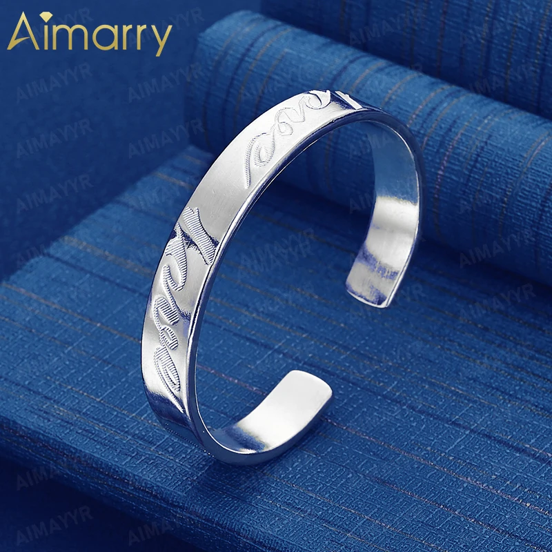 925 Sterling Silver Chinese Style Wide Version Auspicious Bracelet for Ladies' Banquets High-quality Fashion Gift Jewelry