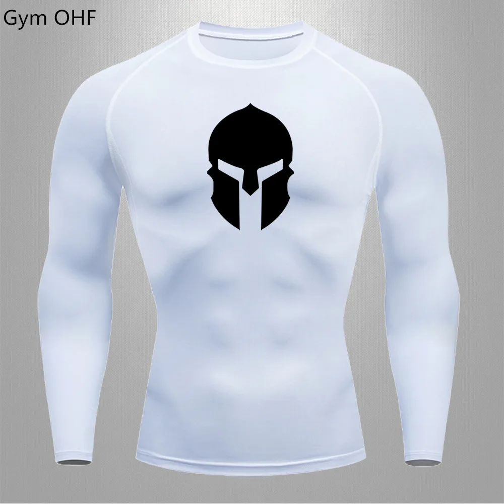 Men's Compression T shirt Outdoor Casual Running Sportswear Gym Exercise Dumbbell Elastic Quick Drying Men Milk Silk T shirts