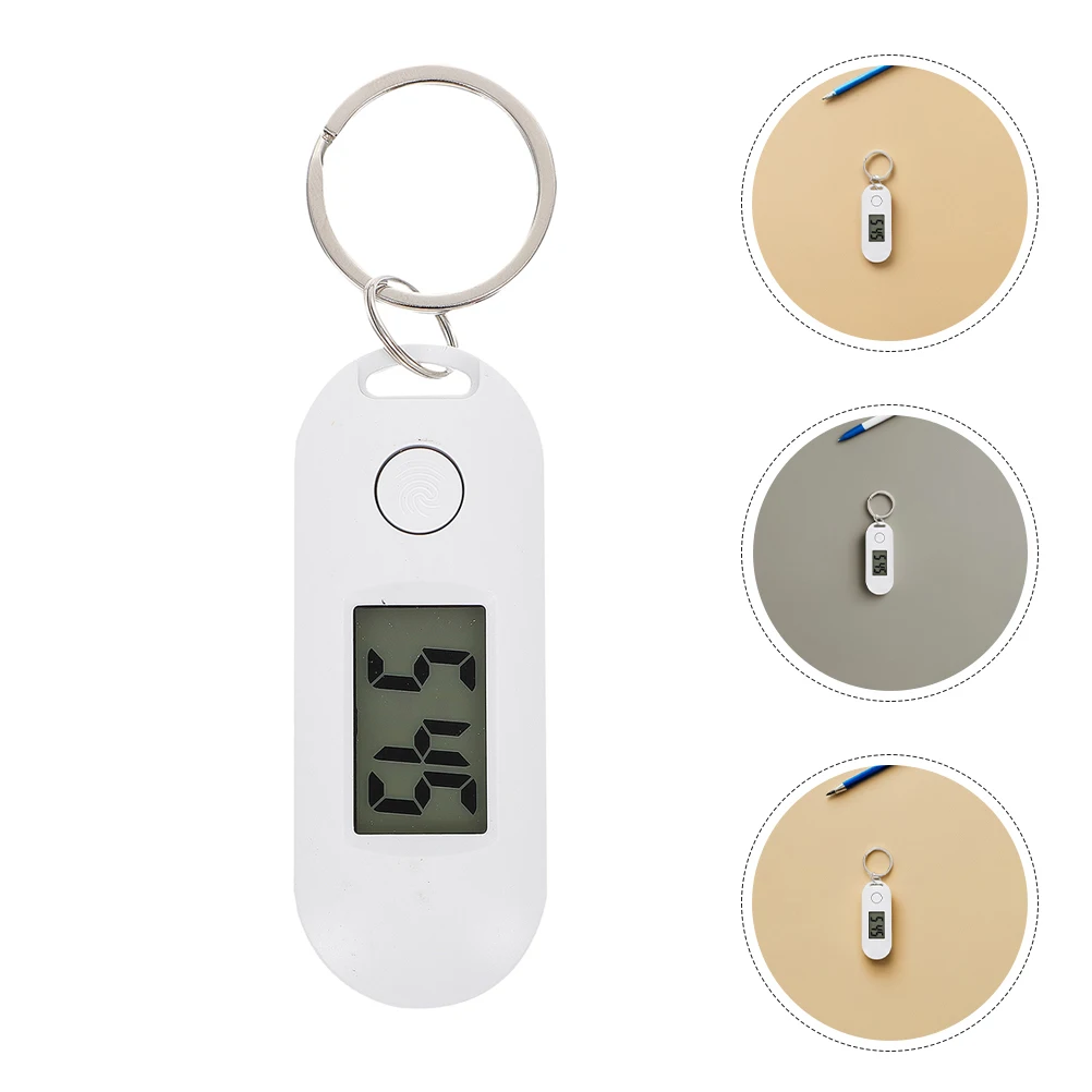 

2 Pcs Key Chain Digital Watch Keychain with Pocket LED Luminous Electronic Abs Keyring Child