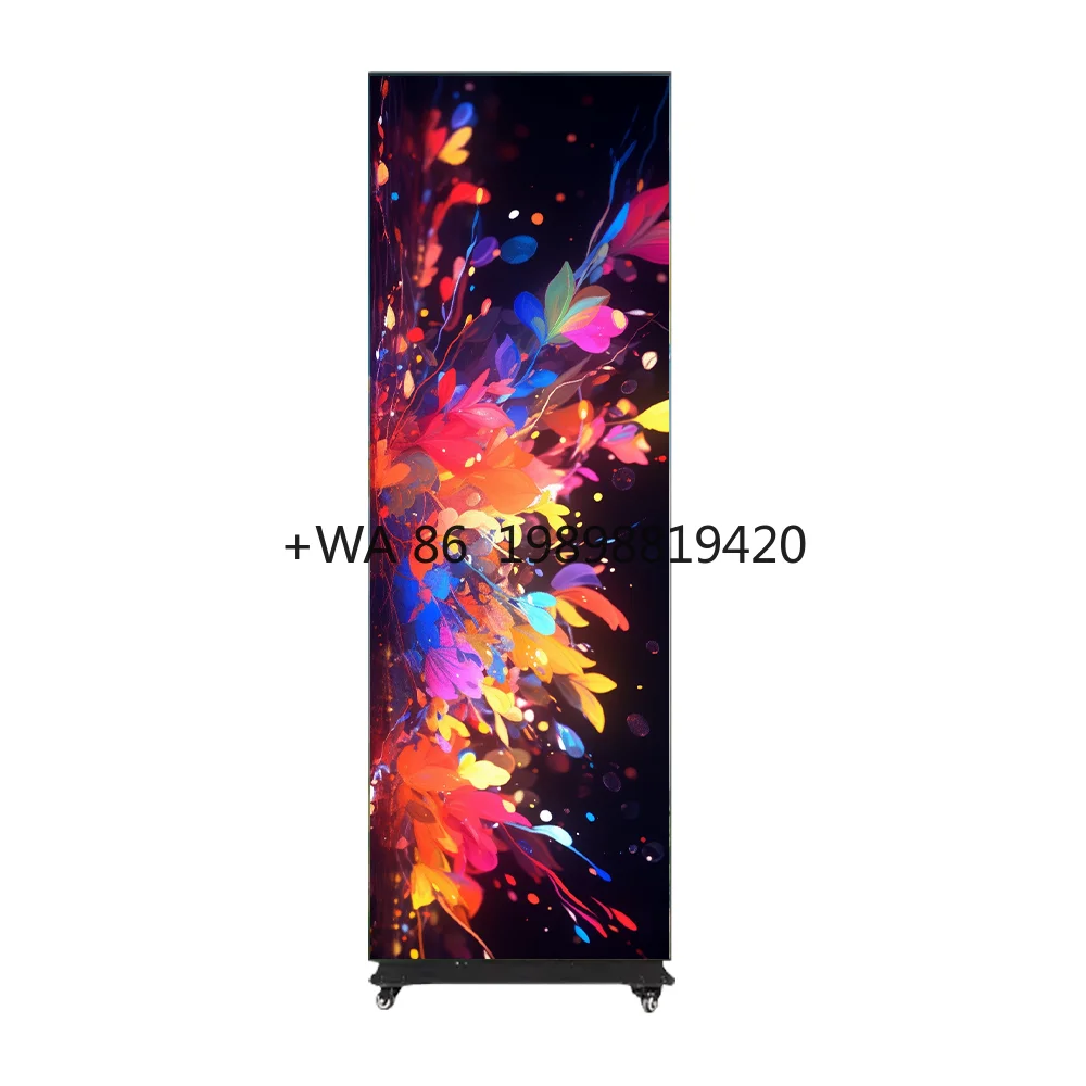 Wifi Control  Digital LED Display LED Poster Smart Advertising Display Movable Portable LED Screen HD  Display