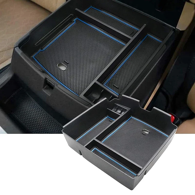 

OLAVGDN New-For Kia Carnival 2021 2022 Car Central Console Armrest Storage Box Holder Interior Organizer Glove Tray Accessories
