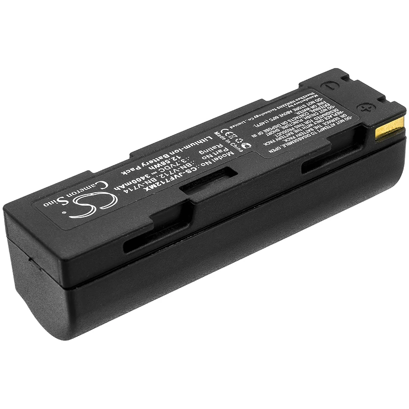 Bateria de câmera de íon-lítio para JVC, 3,7 V, 3400 mAh, modelos compatíveis: GR-DV14, GR-DV2, GR-DV70E, GR-DVJ70, GR-DVJ70E