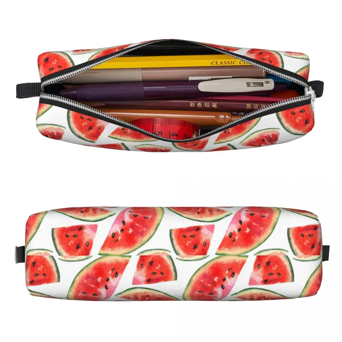 Fruit Cartoon Tropical Style Pencil Cases Lovely Pen Box Pencil Bags Girls Boys Big Capacity Students School Zipper Pencilcases