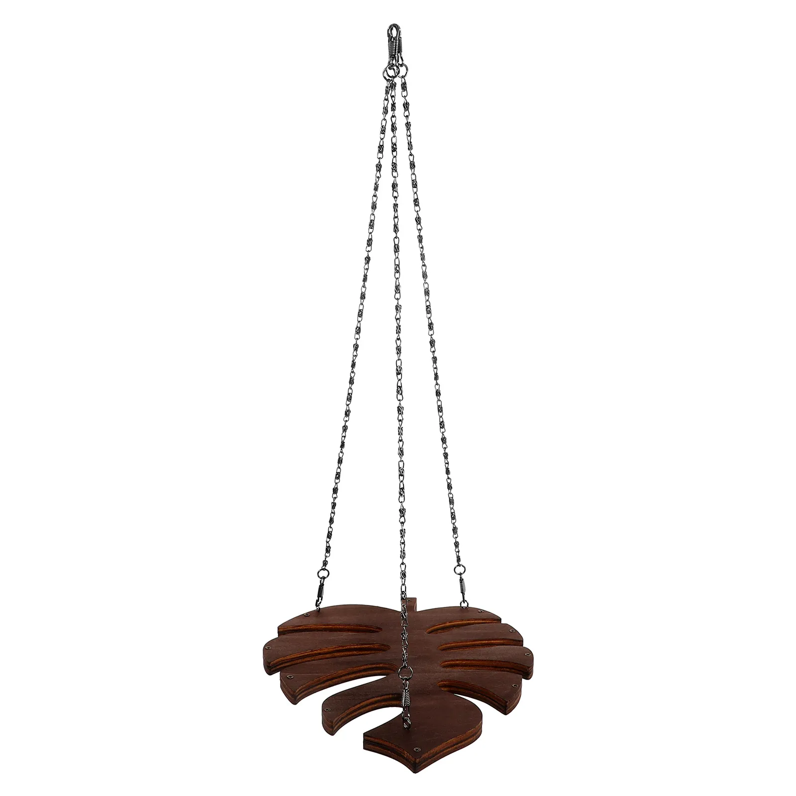 

Monstera Leaf Wine Holder Hanging Bar Glass Storage Mounted Stemware Organizer Under Cabinet Wooden Kitchen