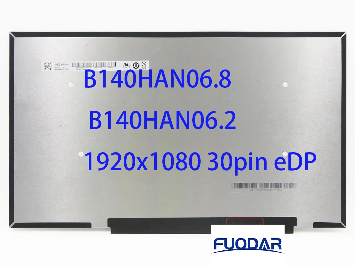 

14,0 IPS ЖК-экран для ноутбука B140HAN06.8 B140HAN06.2 для Acer Swift3 SF314 Lenovo ideaPad 4G-14 5G-14 E14 Gen3 1920x1080 30pin eDP