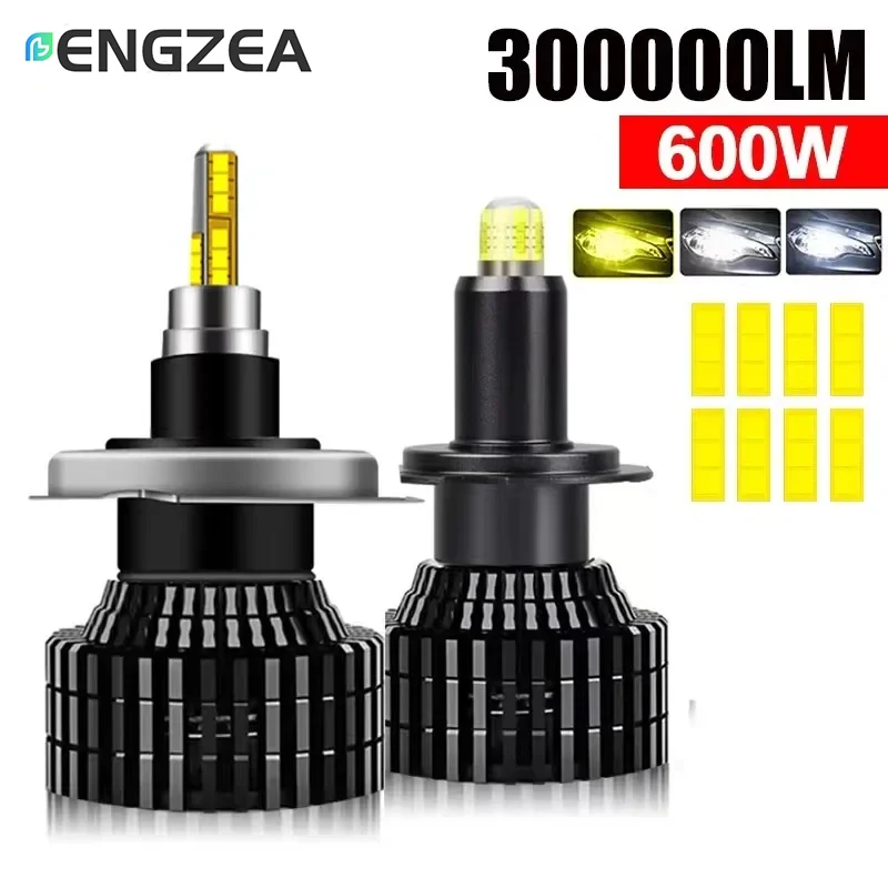 ENGZEA H7 LED H4 H1 Car Headlight Bulb 360 8 Sides H11 520000LM 800W H8 HB3 9005 HB4 9006 9012 Hir2 CSP Led Auto Lamp 6000K 12V