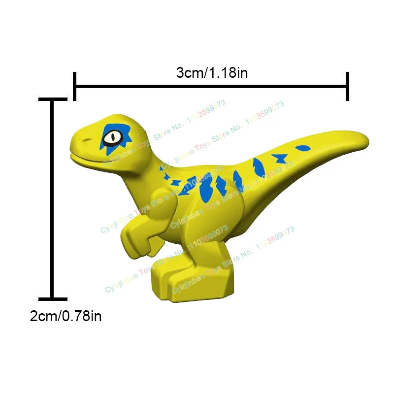 Dinosaur World Chase Tyrannosaurus Rex Triceratops Stegosaurus Action Figures Building Blocks Accessories Toys for Children