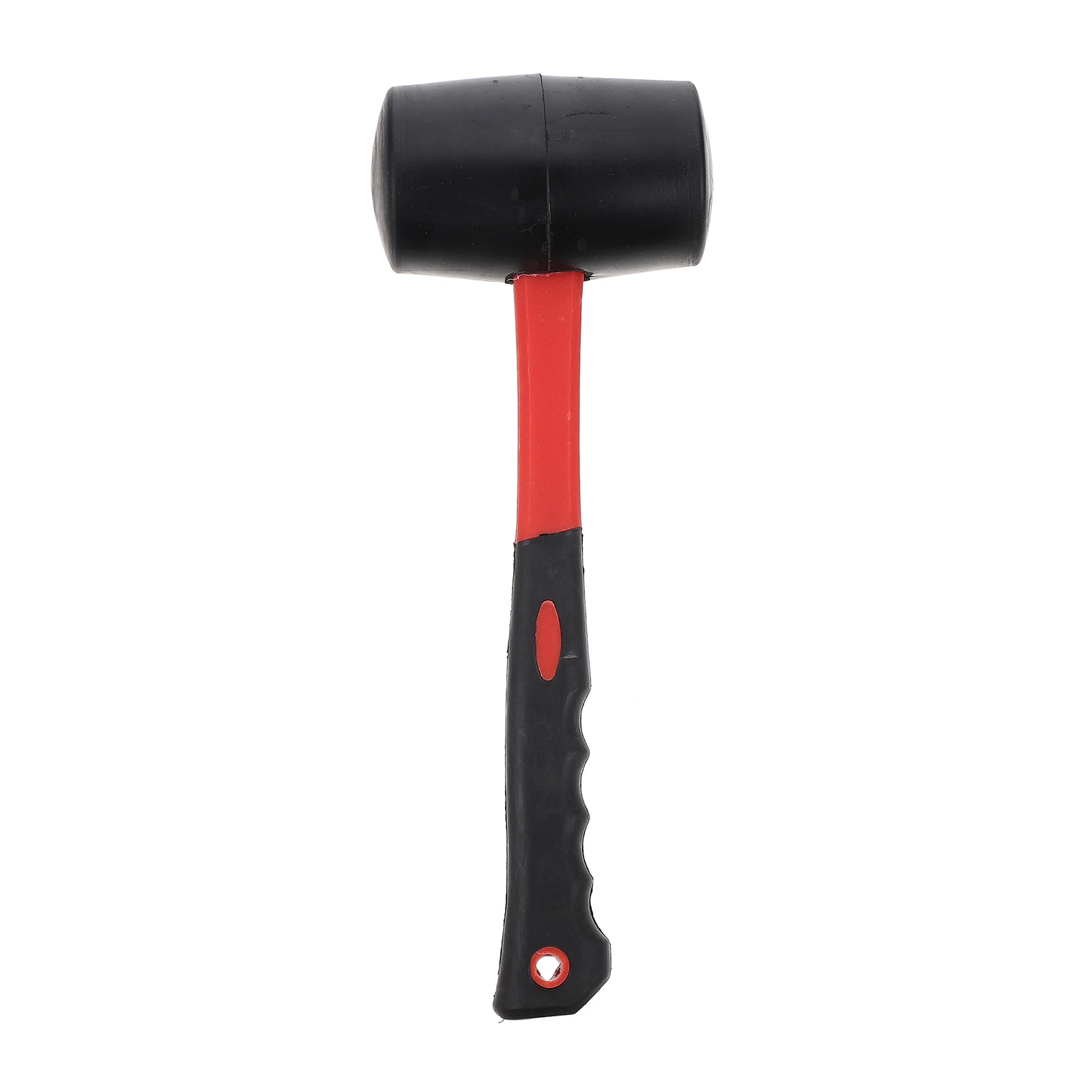 

1pc Fiber Handle Rubber Hammer Double-Sided Non-Slip for Home Decoration Jewelry Flooring Crafts Strong Shockproof Hanging Hole