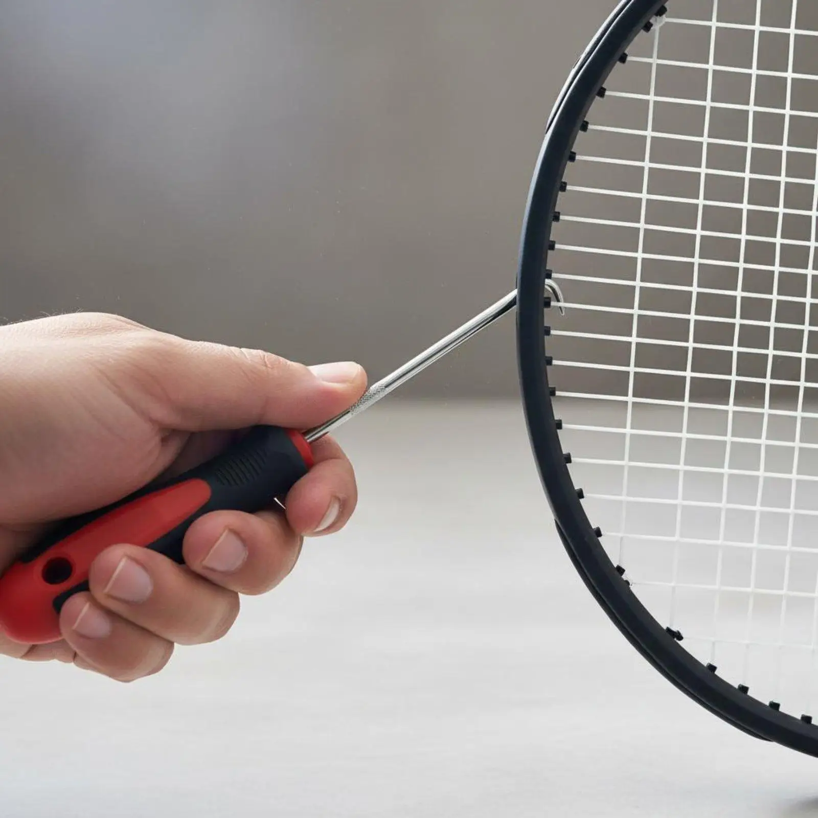Stringing Hook for Badminton Rackets Sturdy Metal Puller Portable Kit Tool for Fast Restring Tasks