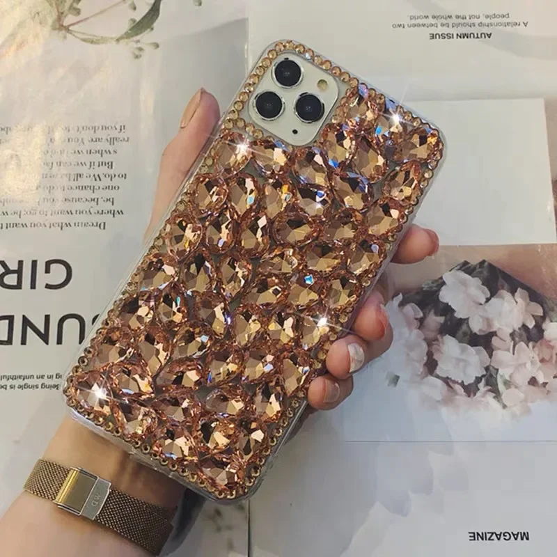 Etui z kryształkami i pełnymi diamentami na iPhone'a 17 16 11 12 13 14 15 Pro Max XS XR Plus, luksusowe, modne, brokatowe, z cyrkoniami, dla kobiet — zdjęcie produktu 6